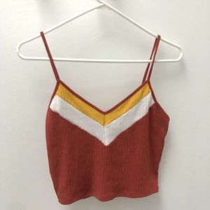 Burnt Orange Cropped Tank